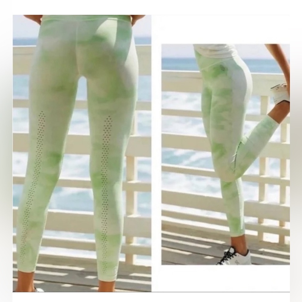 NEW FP Movement Good Karma Tight Tie Dye Electric Pistachio